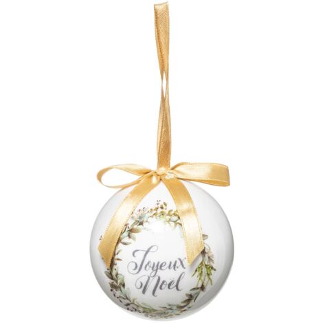 Pallina di carta stampata da 7,5 cm buon natale - Feeric lights & christmas