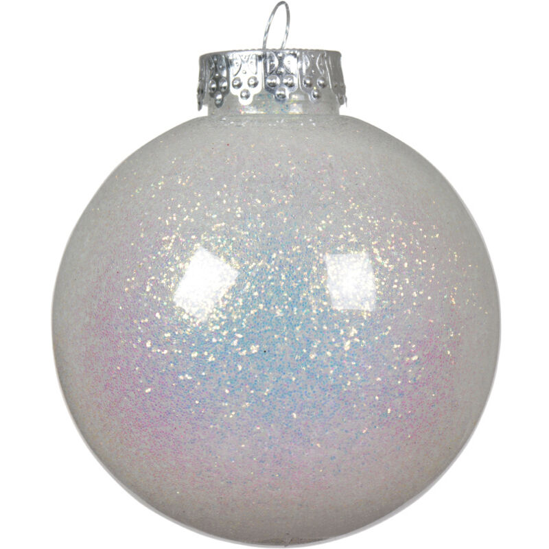 Pallina Di Natale Con Glitter, Ø8 Cm, Natale, Addobbi Di Natale 
