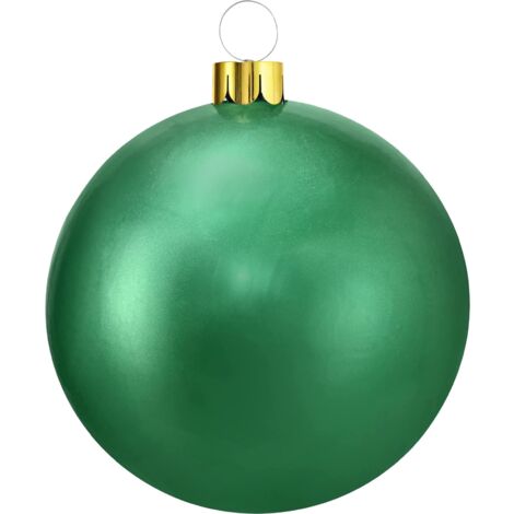 Pallina per albero di Natale decorato, color Verde, Gonfiabile -Ø 65 cm