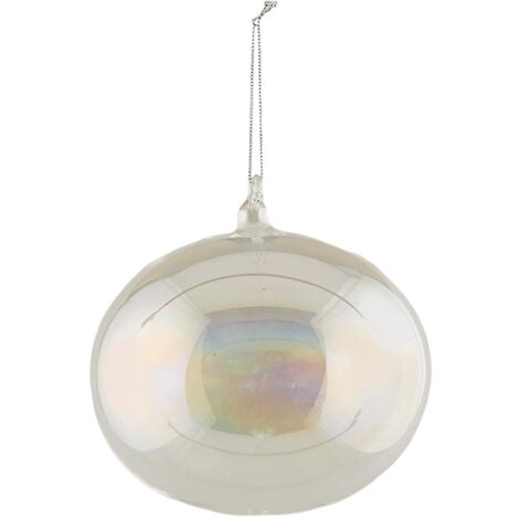Pallina per albero di natale in vetro Bolla Iridescente pendaglio decorativo -Ø 15 cm