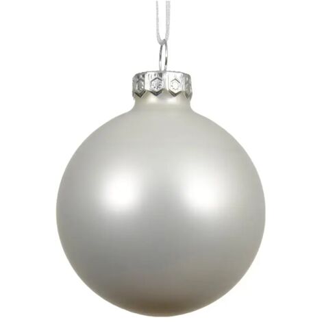 Pallina Vt opaco bianco neve d8cm