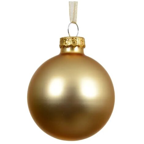 Pallina Vt opaco oro chiaro d8cm