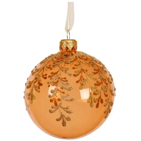 Pallina Vt trasp. rami verticali d8cm brandy