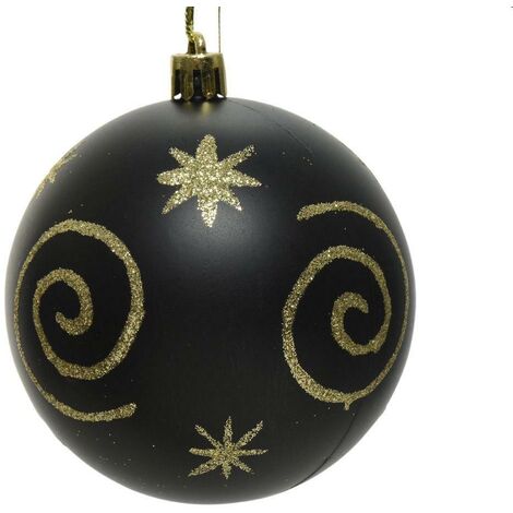 Palline Decorative Nere Diametro 8cm