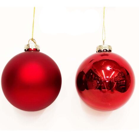 Palline di Natale in Vetro Diam 6 cm Set di 10