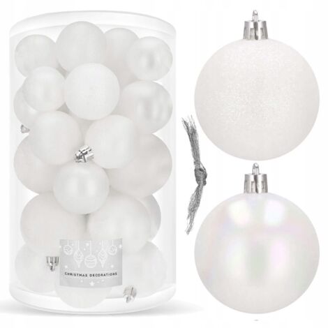 PALLINE DI NATALE PER ALBERO 30 pezzi SET 6/5/4 cm INDESTRUTTIBILI PREMIUM