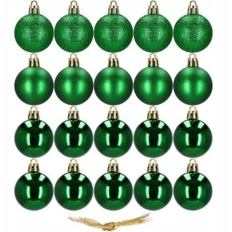 PALLINE DI NATALE PER ALBERO SET 4cm 20pezzi