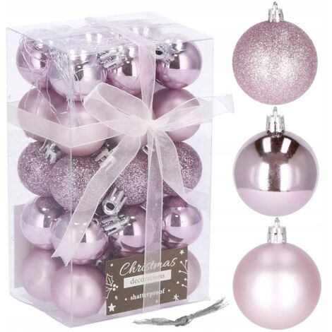PALLINE DI NATALE ROSE GOLD ALBERO DI NATALE REGALO 30 pezzi