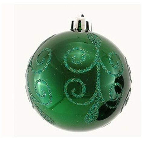Palline in verde per albero di natale da addobbi decorazioni natalizie 6cm pz12