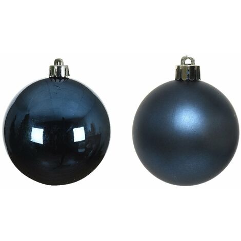 Palline in vetro per albero di natale Blu notte decorazione natalizia -24 Palline da Ø 2.5 cm