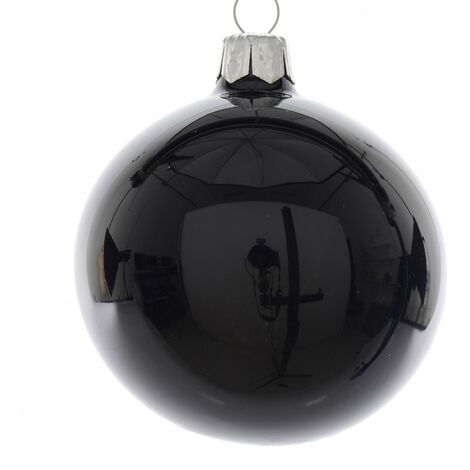 Palline Lisce Lucide Nere 80Mm