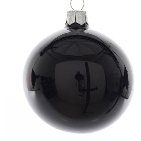 Palline Lisce Lucide Nere 80Mm