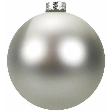 Palline per albero di natale in vetro color Argento da Ø 2 cm set da 50 pezzi