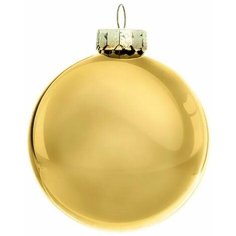 Palline per albero di natale in vetro color Oro da Ø 2 cm set da 50 pezzi