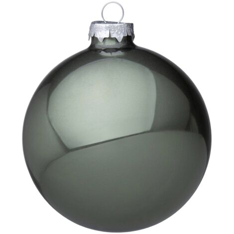 Palline per albero di Natale in vetro decorate color Verde Chiaro Schimmer -1 sfera da 20 cm