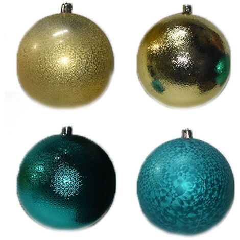 Palline verde oro antico decorazioni per albero di natale addobbi natalizi cm 10 set da 12 molto belle moderne idea regalo