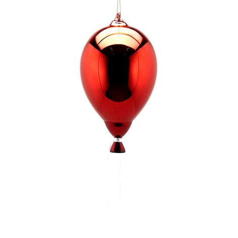Palloncino per albero di natale in vetro color Rosso Scuro pendagli decorati e lucidi