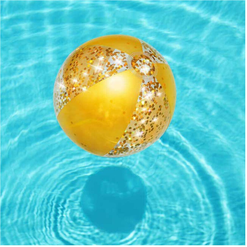 Trade Shop - Pallone Fashionglitter Palla Glitter Gonfiabile Mare Piscina Bestway Spiaggia -