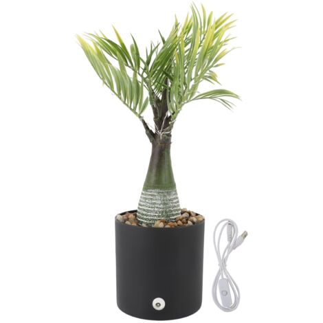 Palm Tree Table Decor with Light USB Powered LED Light Artificial Light Up Palm Tree Decoration for Bar Party Home