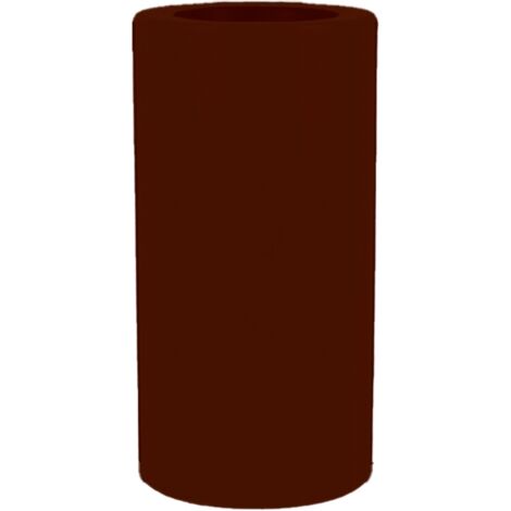 PALMA 70 Vaso rotondo e alto per interni ed esterni per piante e fiori molto resistente al passare del tempo. Realizzata in polietilene in Spagna - Marrone