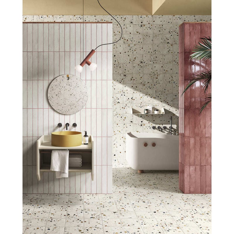 Del Conca - Faïence - progetto 1962 - Ciliegia Brick - 7,5x40 - Brillant - (1,32 m²)