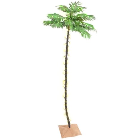 Palma con LED Bianco Caldo 192 LED 300 cm vidaXL 473305