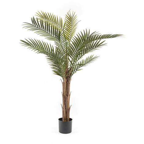 Palma con vaso, pianta artificiale decorativa verde da 150 cm per interno