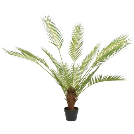 PALMA IN VASO D.80XH120CM VERDE IN PLASTICA.