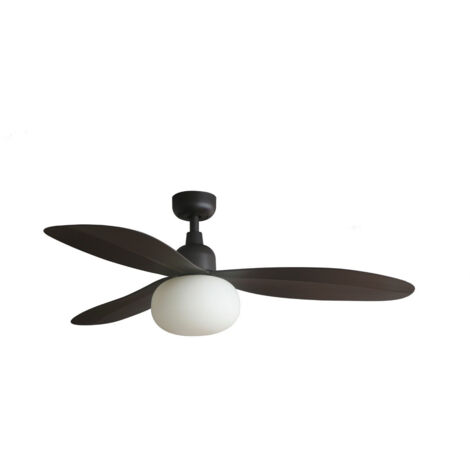 PALMA M Ventilatore con luce per esterni marrone IP44 34301-11L