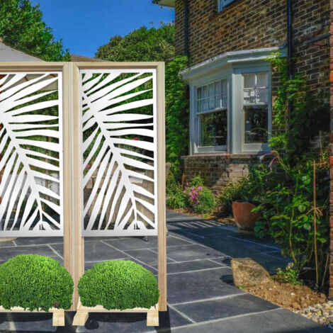 PALMA - Separè - Paravento modulabile - 70x190cm - in Legno e PVC - Colore: bianco