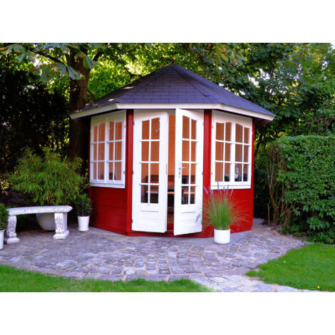 Palmako Gartenpavillon Veronica-2 6,7 m² Gartenpavillon aus Holz, Gartenhütte Gartenlaube