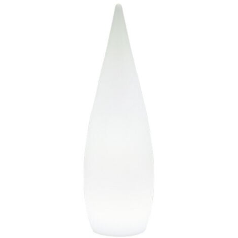 PALMAS LAMPADA DA APPOGGIO DA ESTERNO GOCCIA RGB E BIANCO RICARICABILE CON TELECOMANDO MULTIFUNZIONE D. 25CM X H. 80CM IP54 LED  3W 90lm, 3000K