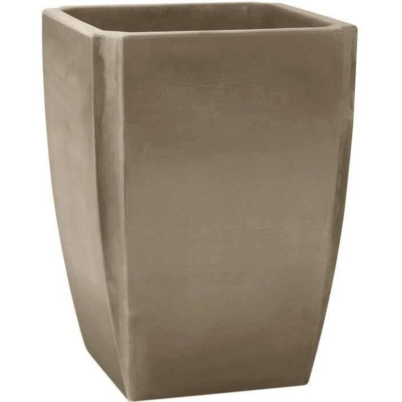 EDA - Bac à arbustes palmea Taupe - Vase haut 47 x 47 x 65cm - 65L