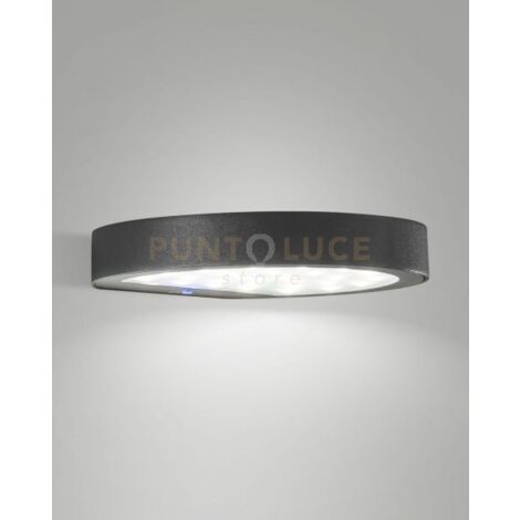 PALMER APPLIQUE PANNELLO SOLARE GRIGIO SCURO CREPUSCOLARE CON SENSORE DI MOVIMENTO A LED 2,7W 3000K 385LM