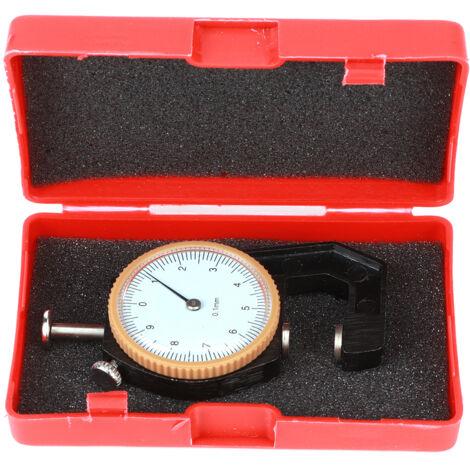 Palmer Black Platinum Mikrometer 0-10 mm Tragbares Präzisionsmesswerkzeug für Schmuck, Leder und Holz