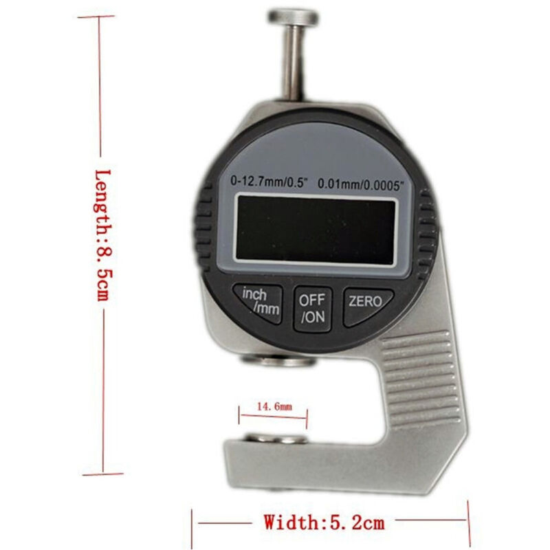 Image of Trade Shop - SPESSIMETRO MICROMETRO DIGITALE PALMER ALTA PRECISION 0-12,7 mm X 0,01 mm -