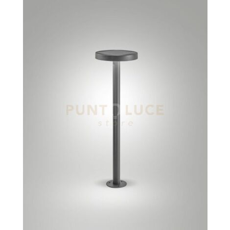 PALMER PALETTO SOLAR GRIGIO SCURO CREPUSCOLARE CON PANNELLO SOLARE E SENSORE DI MOVIMENTO A LED 2,7W 3000K 383LM
