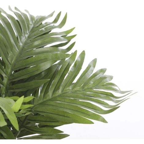 Palmera amarilla o areca pvc con maceta gris d11.5cm-h45xd60cm
