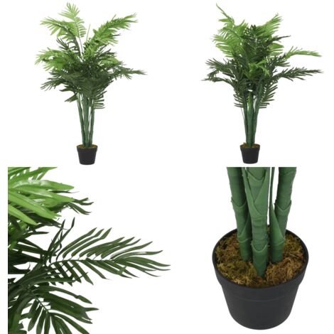 Palmera artificial con 28 hojas verde 120 cm - Planta artificial - Palmera verde