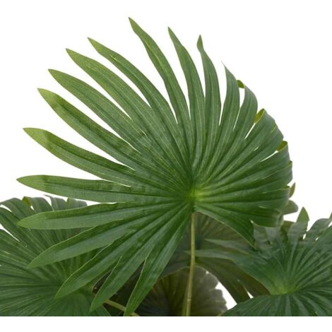 Palmier artificiel 9 feuilles 65 cm vert CFW124472