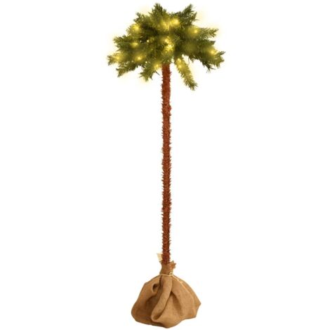 Palmier Artificiel Double LED Arbre de Noël Décoration Multi-taille vidaXL