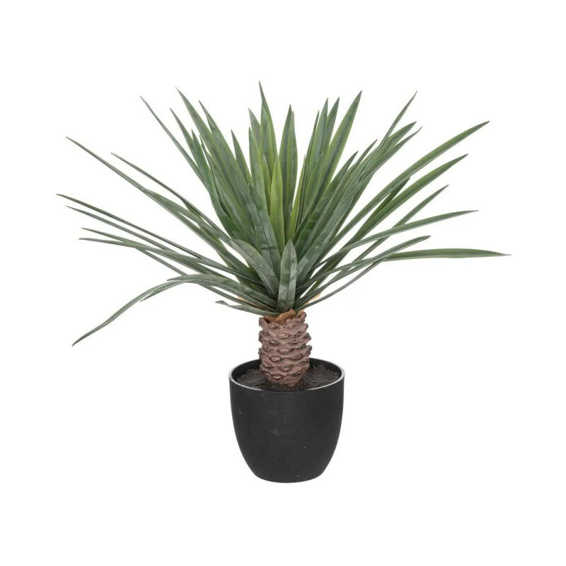 Atmosphera - Palmier Artificiel en Pot 'Rivi' 52cm Noir & Vert