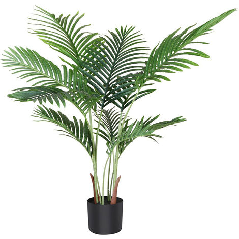 Palmier Artificiel, Plante Artificiel 110 CM avec Pot Décoration Intérieure pour Maison, Bureau, Salon