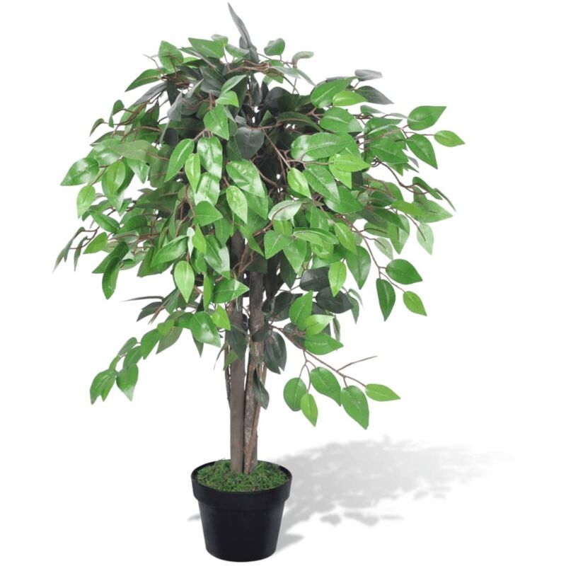 vidaXL Künstlicher Ficus mit Topf 90 cm