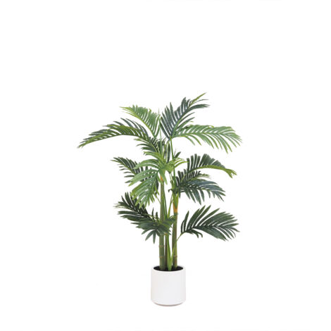 Palmier artificiel pot blanc 110cm