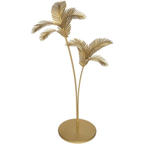 Palmier décoration métal doré H110cm - Atmosphera créateur d'intérieur