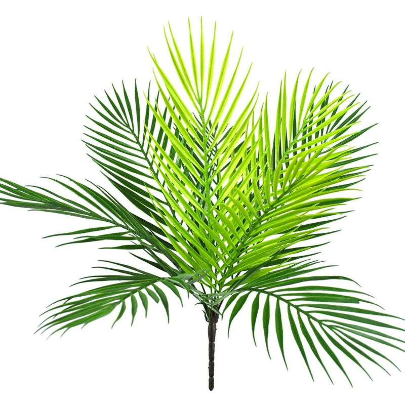 Palmiers Artificiels, Arbustes en Plastique Herbe Arbre Faux Verdure, Extérieur Intérieur Maison Jardin Véranda Parterre Mariage Guirlande Centres De