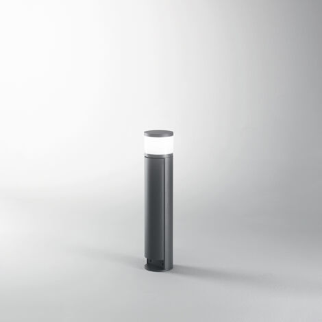 Palo alluminio Espina per esterni colore grafite diffusore bianco attacco G9 IP44