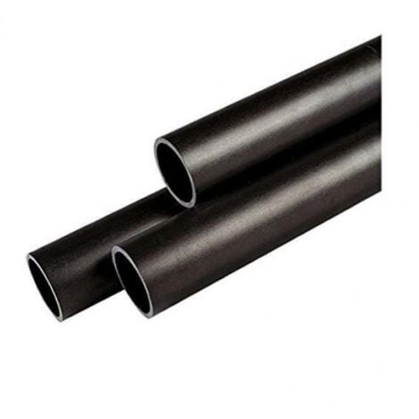 INFERRAMENTA Palo per Lampione da Giardino Policarbonato Nero Illuminazione Lanterna Sovil - Altezza Palo: 1,5 Mt