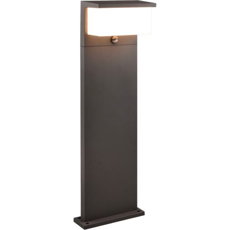 Palo da esterno LED c/sensore di movimento, alluminio, antracite, H80 cm, Nestos